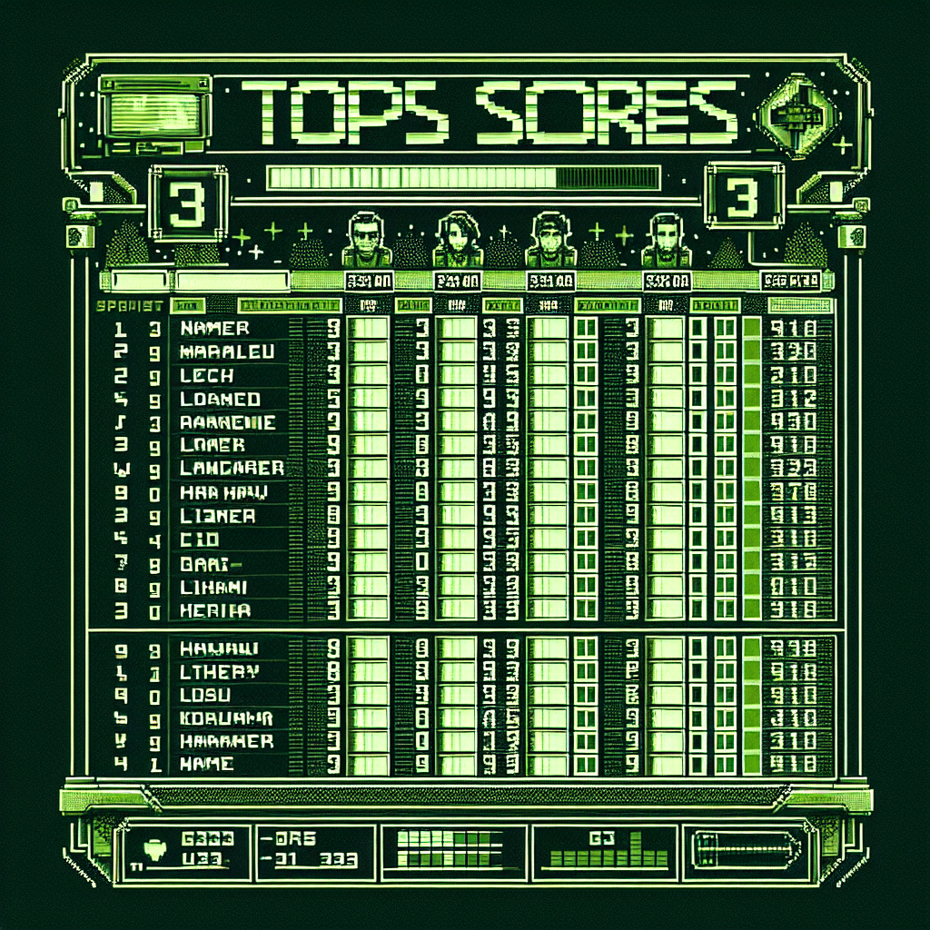 Highscore leaderboard